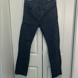Men's Levi 505 Black/Dark Blue Regular Fit / Straight Leg Jeans (#3)